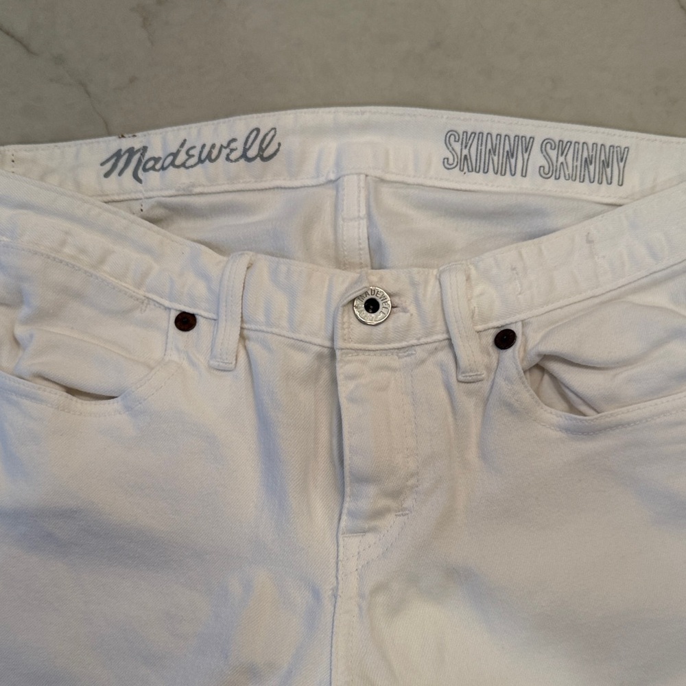 Madewell women’s  Skinny Jeans in Crisp White